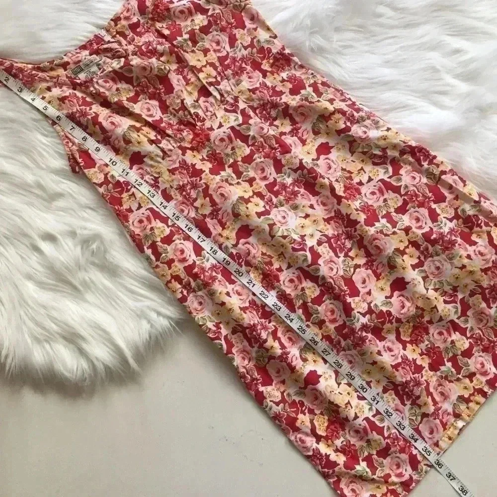 Faded Glory Red Floral Sleeveless Dress - Picture 5 of 7